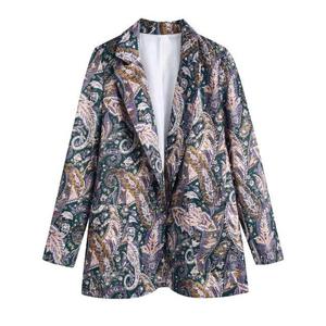 봄신상 빈티지 플라워무늬 여성 자켓 정장코트 캐쥬얼